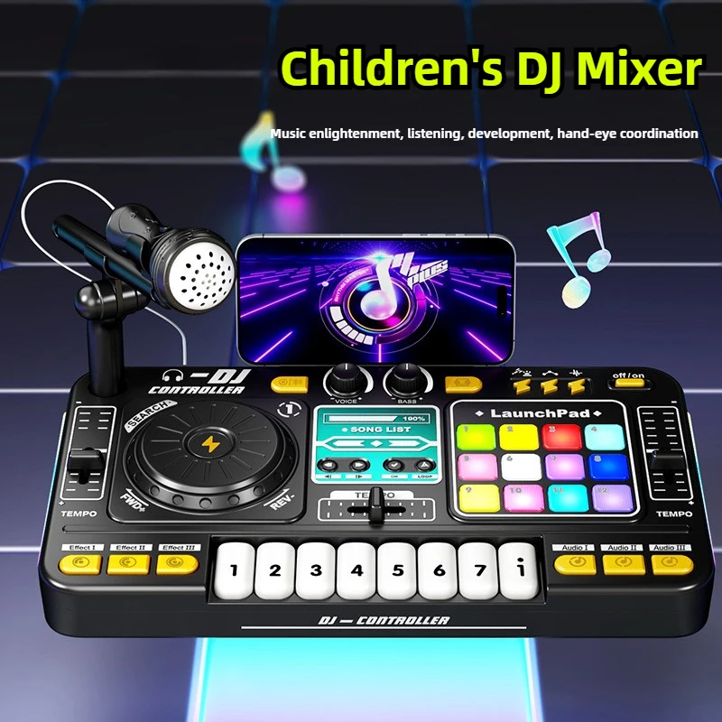 Diy Electronics Music - Детский DJ-контроллер, музыкальный игрушечный микшер с