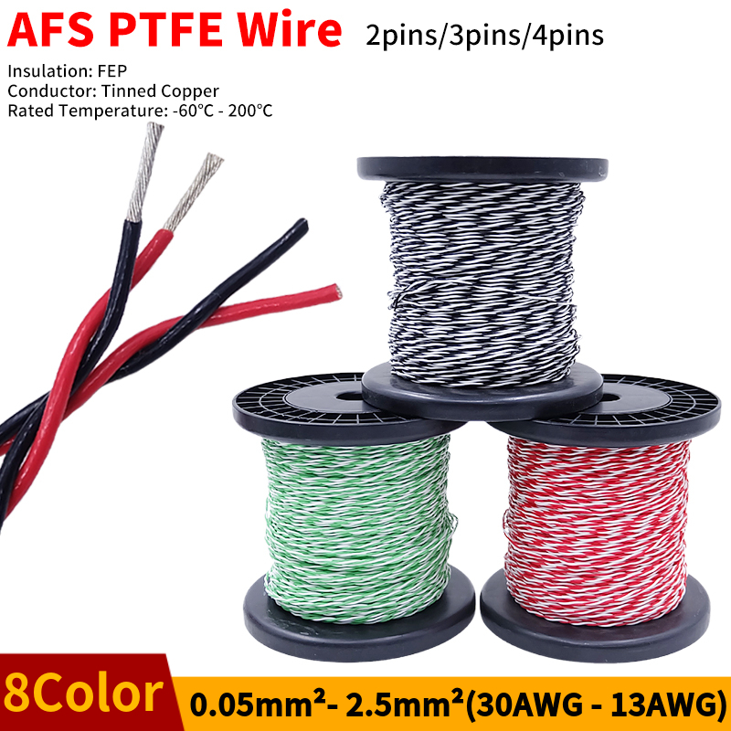 Diy Electronics Music - Провод из ПТФЭ AFS200, 2 контакта,