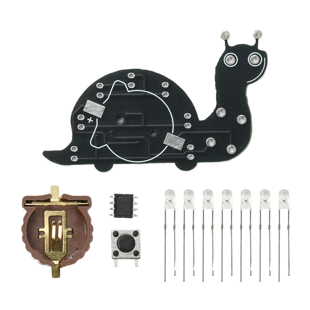 Diy Electronics Kits For Beginners - Набор для пайки Snail LED Flowing