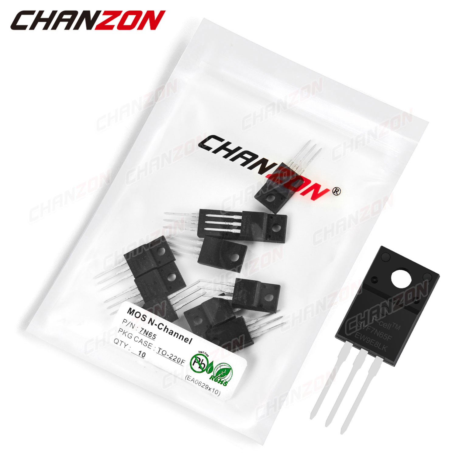 Diy Electronics Youtube Channel - 10 шт 7N65 TO-220F N-Channel Mosfet