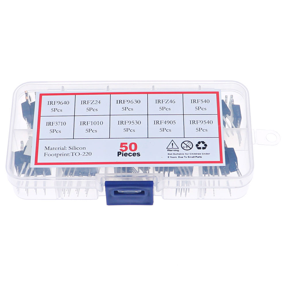 Mosfet Transistor Set - Комплект транзисторов Mosfet, 50 шт., 10