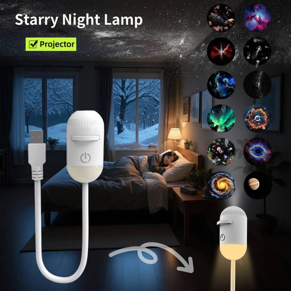 Diy Lamp Electronics - Мини-проектор звездного неба Galaxy: ночник, атмосферная