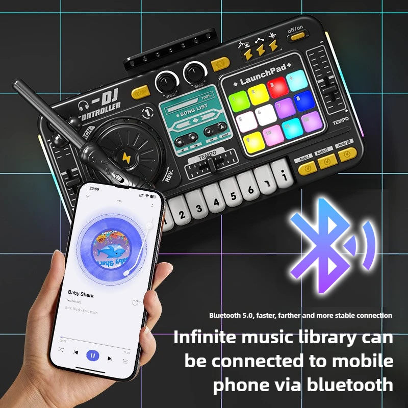Детский DJ-контроллер, музыкал – обзор и цена Diy Electronics Music