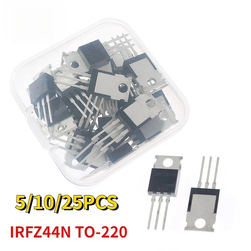 5/10/25 шт. IRFZ44N TO-220 IRF – обзор и цена Mosfet Transistor Set