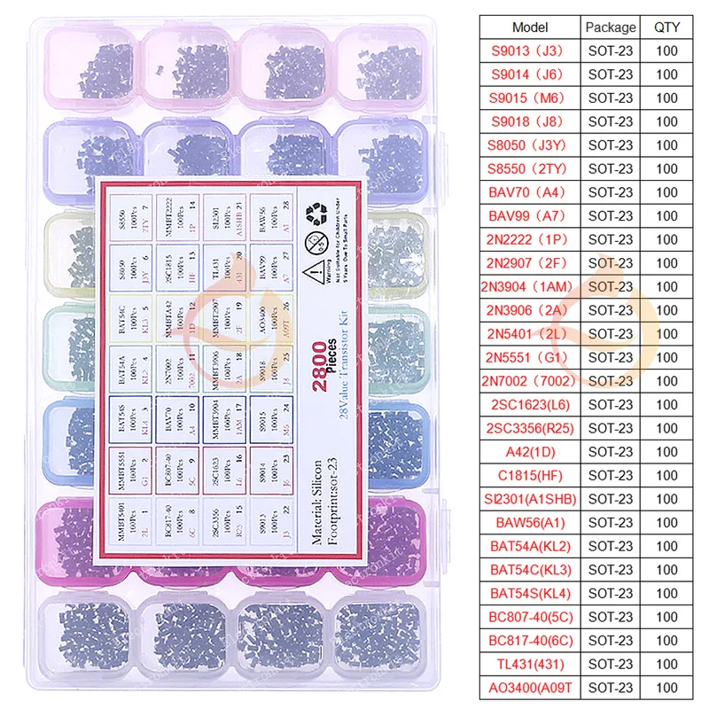 DIP SMD Mosfet Триод Тиристор  – обзор и цена Mosfet Transistor Set